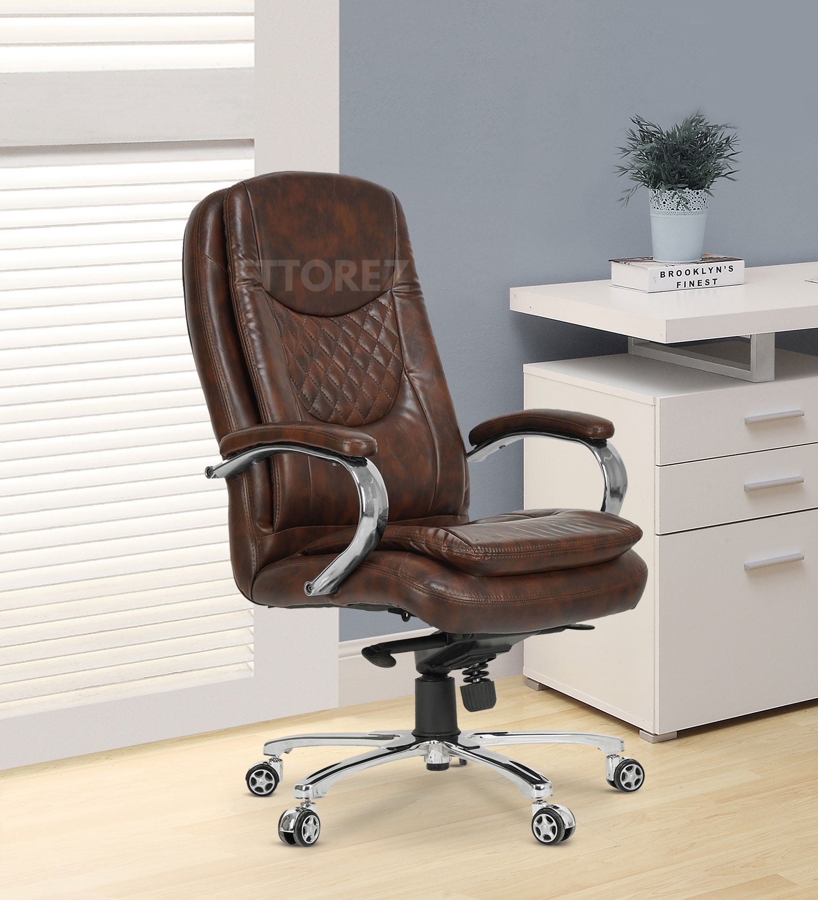 Ettorez JUMBO Premium High Back Leatherette Office Chair