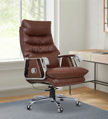 Ettorez FORTUNA High Back Ultra Premium Ergonomic Office Chair- Brown