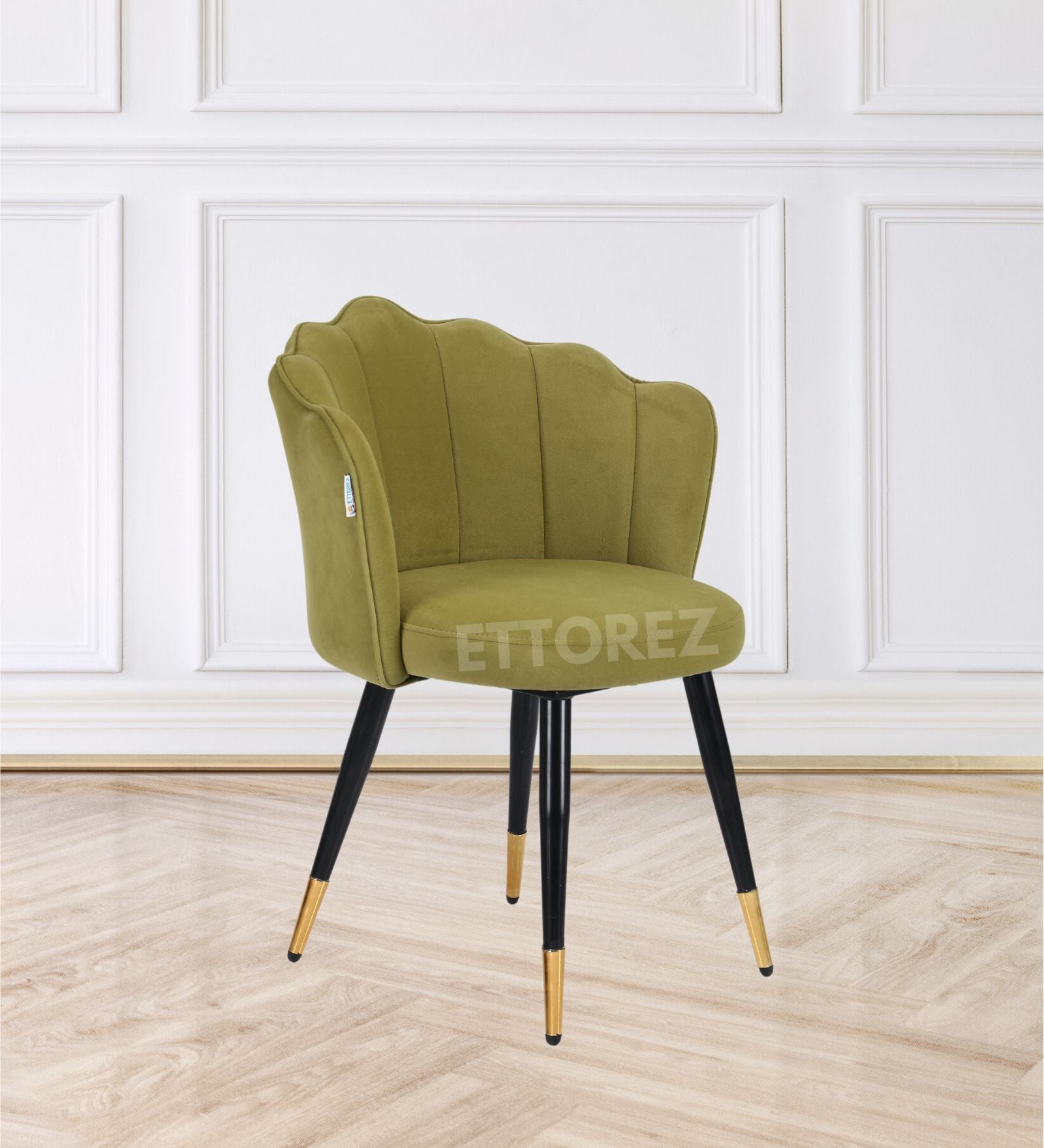 Ettorez BLOOM-OLIVE GREEN Contemporary Accent Chair