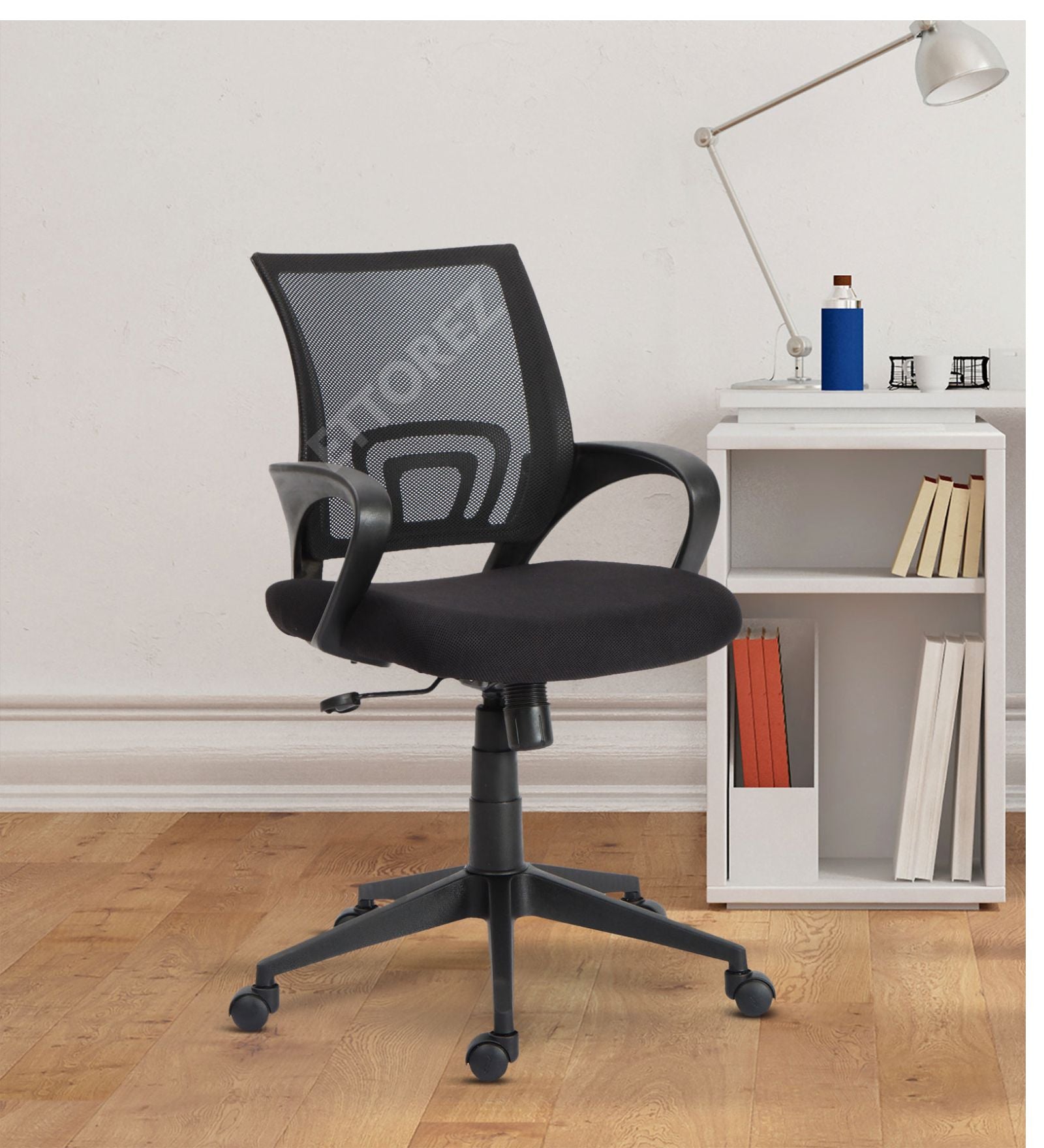 Ettorez Mid 804 Low Back Ergonomic Black Office Chair