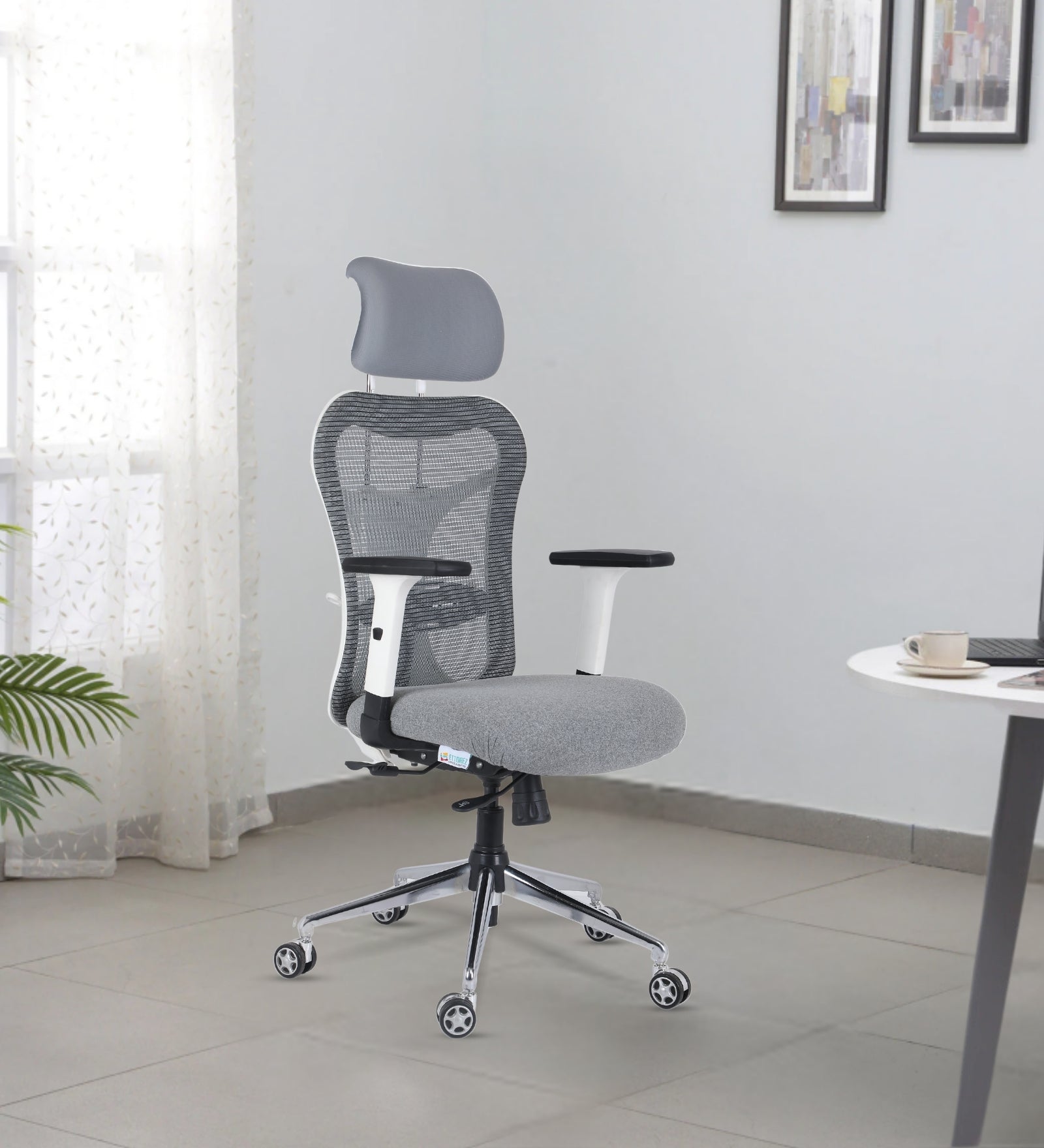 Ettorez MERRY White High Back Ergonomic Office Chair