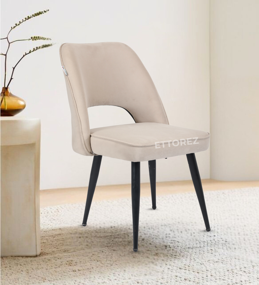 Ettorez Daisy- Beige Modish Accent Chair