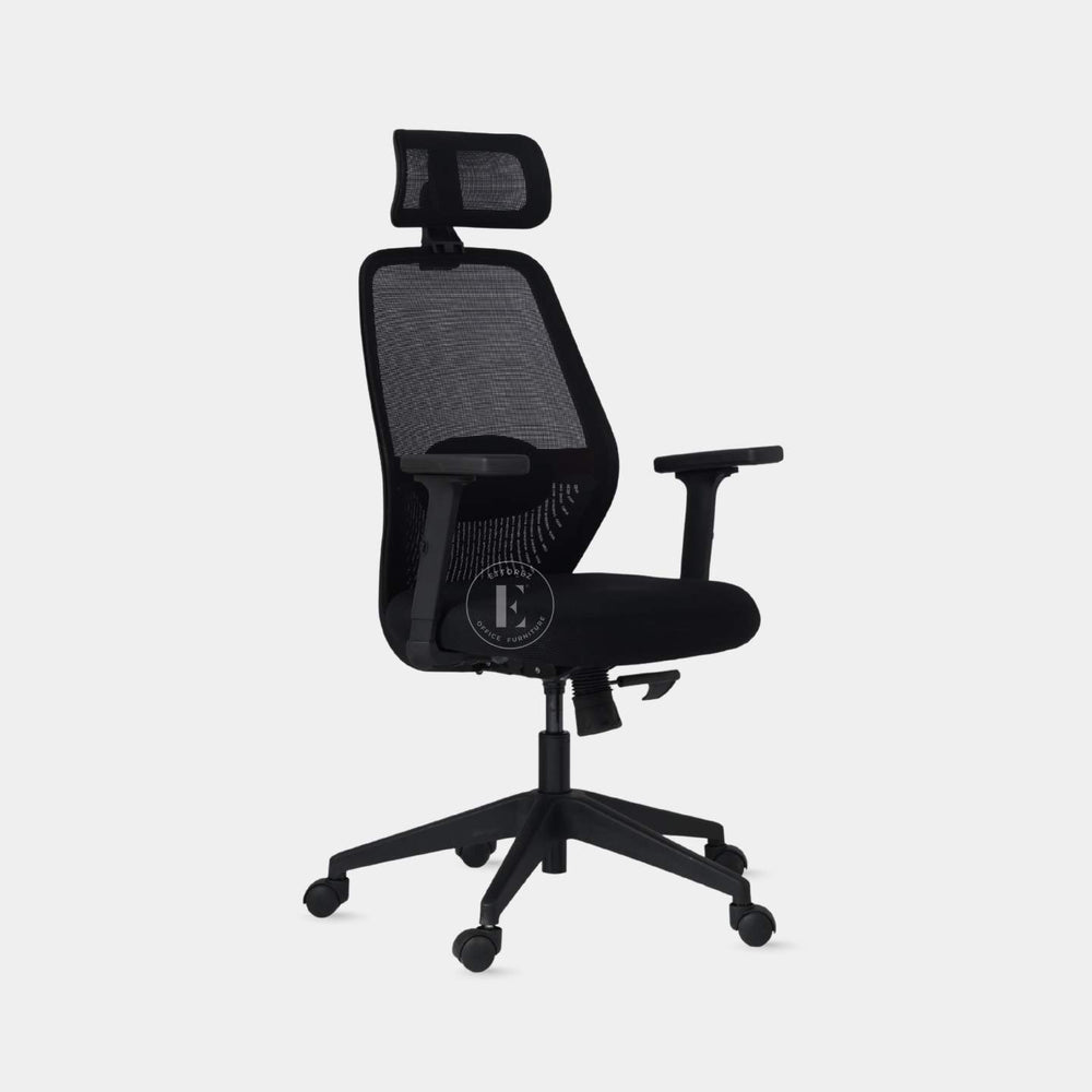 Ettorez Wave Ergonomic Office Chair- Black