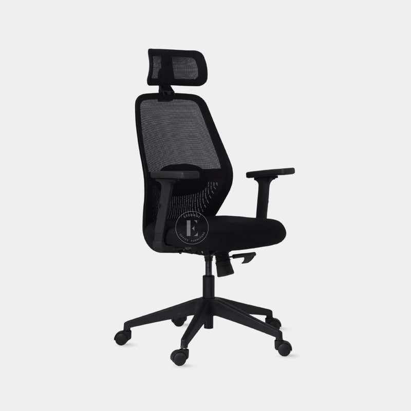 Ettorez Wave Ergonomic Office Chair- Black