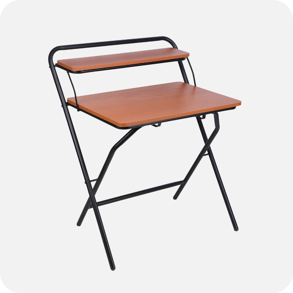 Oxford Multi-Purpose Folding Wood Portable Table-Almond