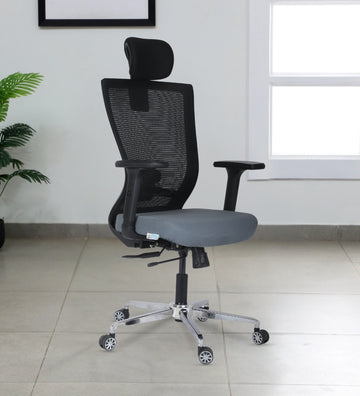 Ettorez OMEGA  Black High Back Ergonomic Office Chair