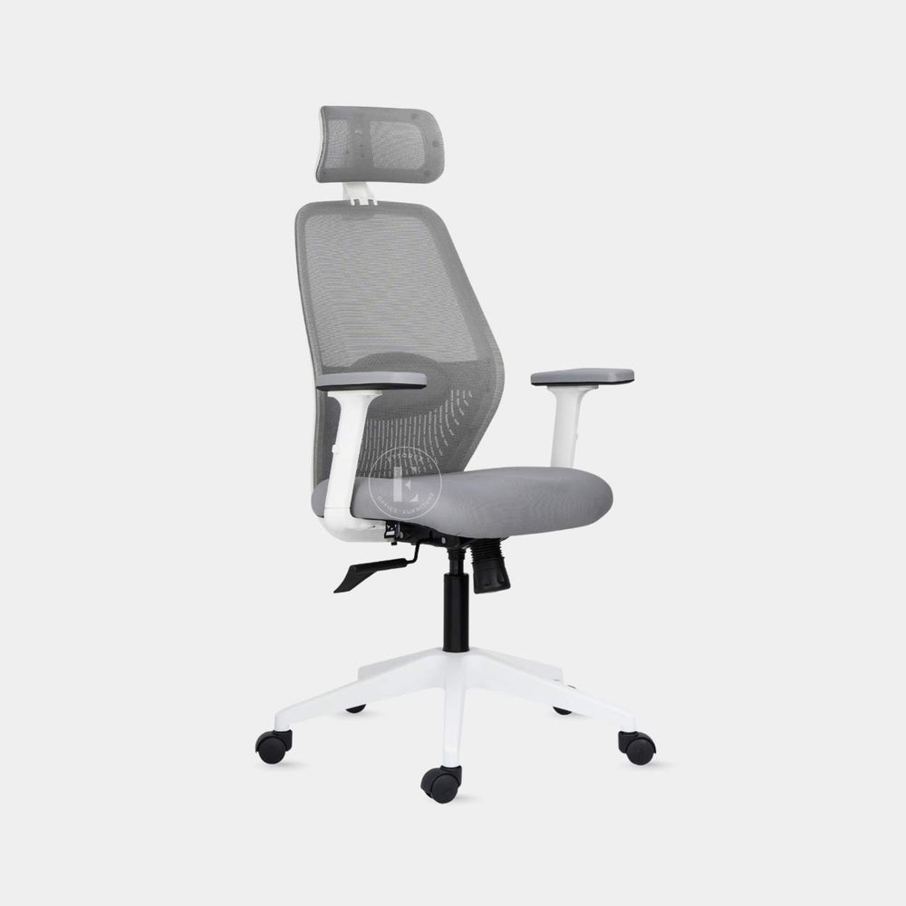 Ettorez Wave Ergonomic Office Chair- Grey