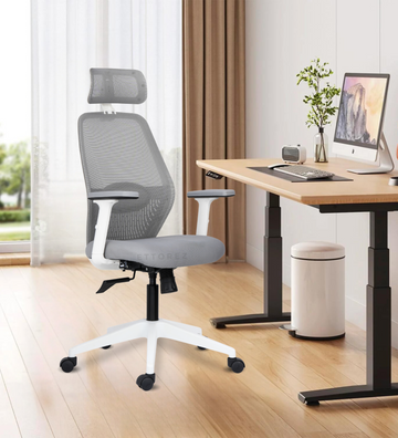 Ettorez Wave Ergonomic Office Chair- Grey