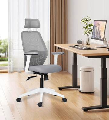 Ettorez Wave Ergonomic Office Chair- Grey