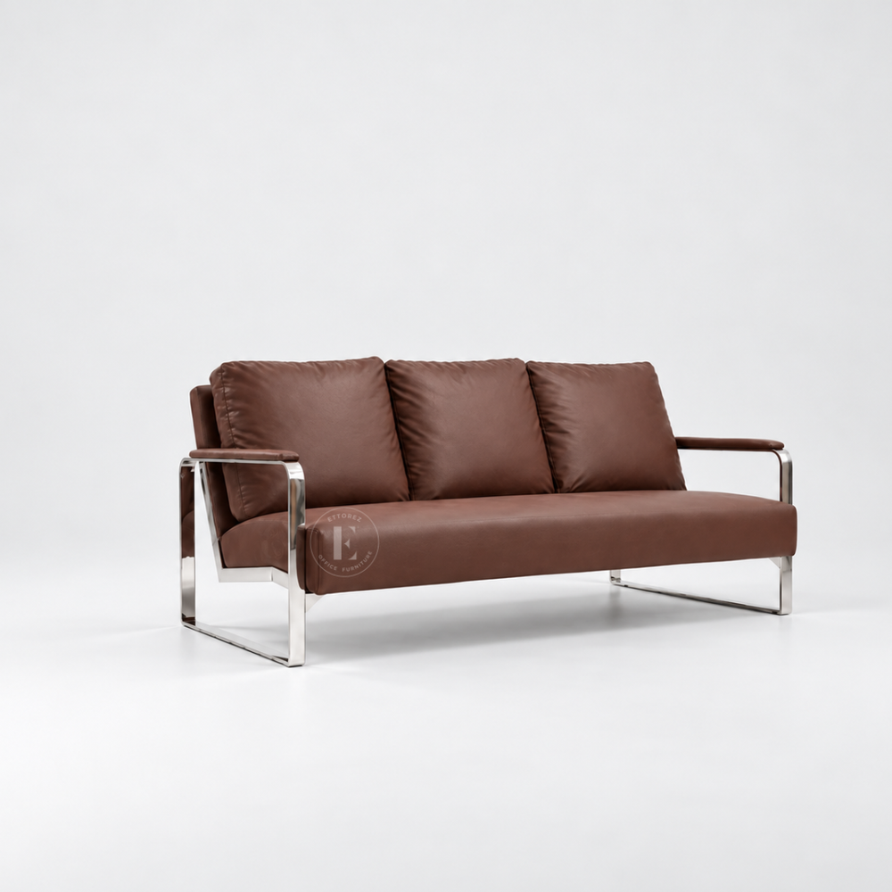 Ettorez LOUNGE Sleek-Armed Modern Sofa