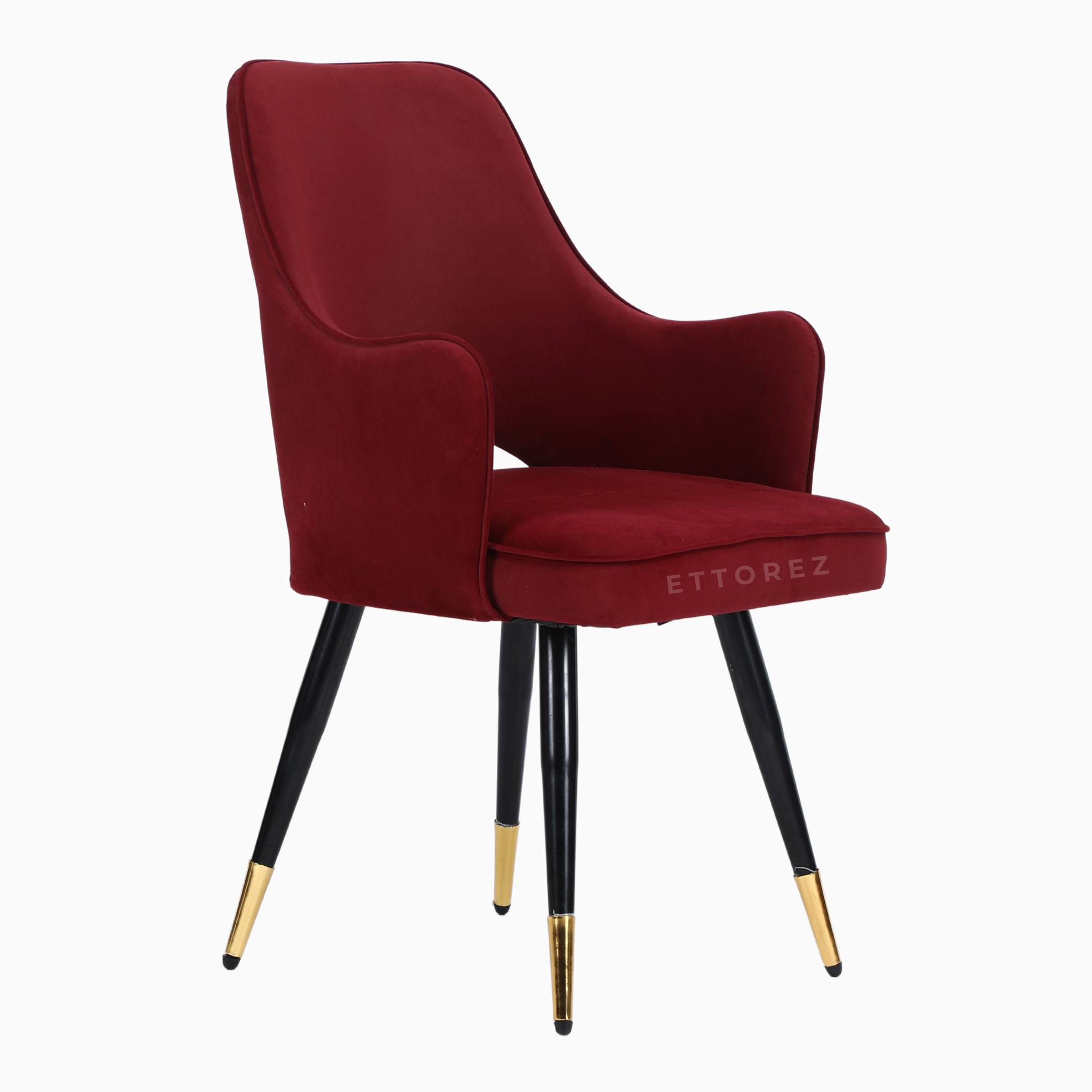 Ettorez ELEGANCE-WINE/MEHROON Modern/Unique Bedroom Accent Chair