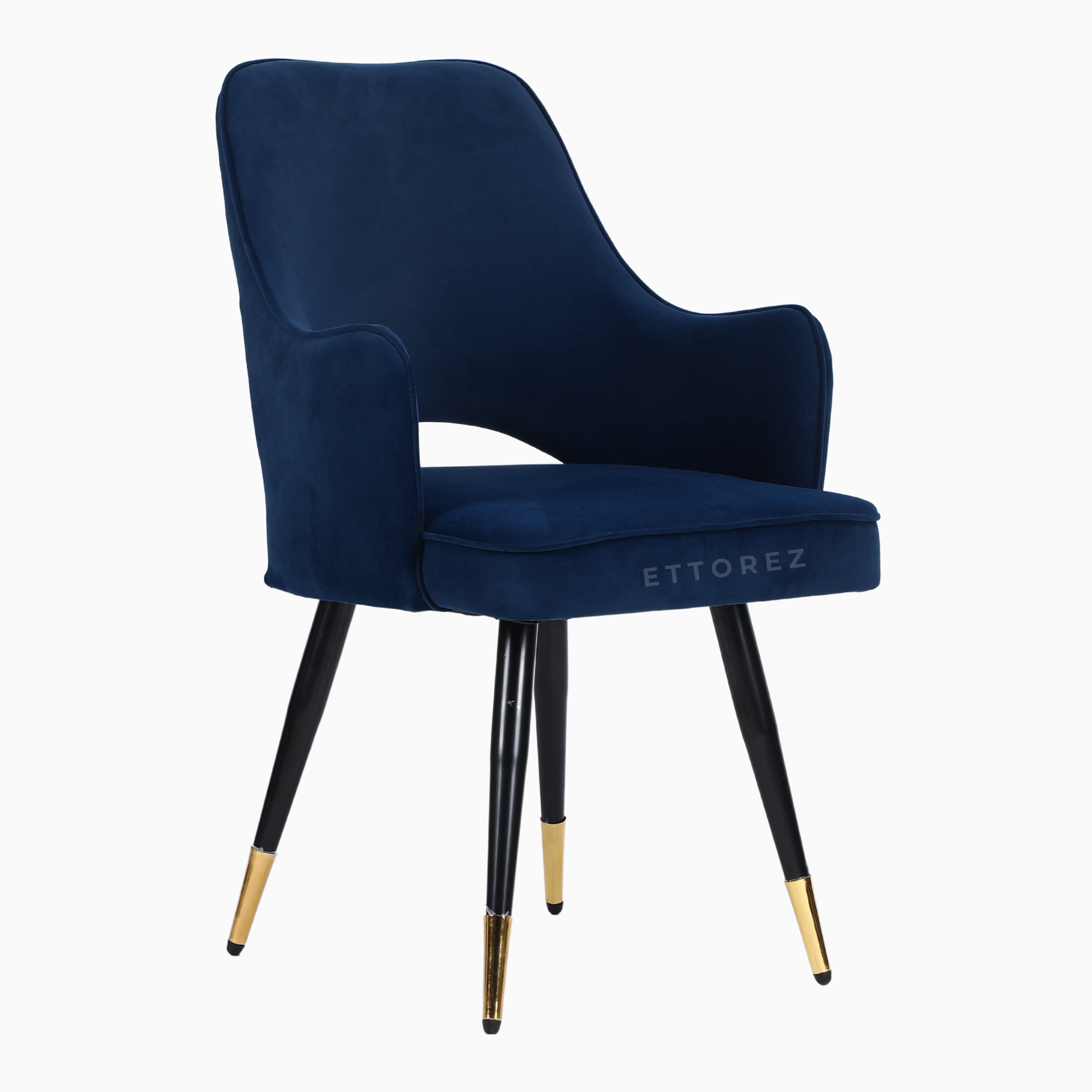 Ettorez ELEGANCE-BLUE Modern/Unique Bedroom Accent Chair