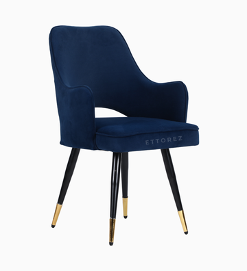 Ettorez ELEGANCE-BLUE Modern/Unique Bedroom Accent Chair