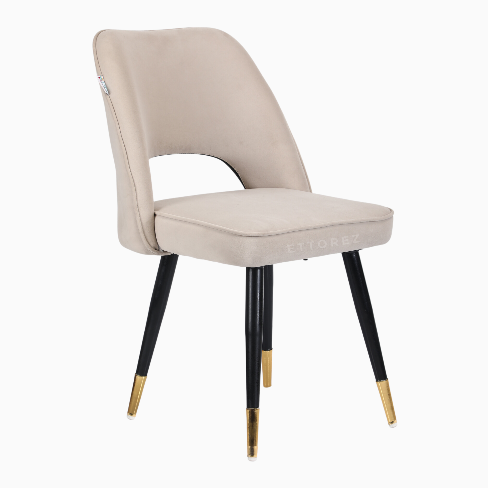 Ettorez Daisy- Beige Modish Accent Chair