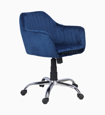 Ettorez Glory Blue Modern/Unique Bedroom Office Chair