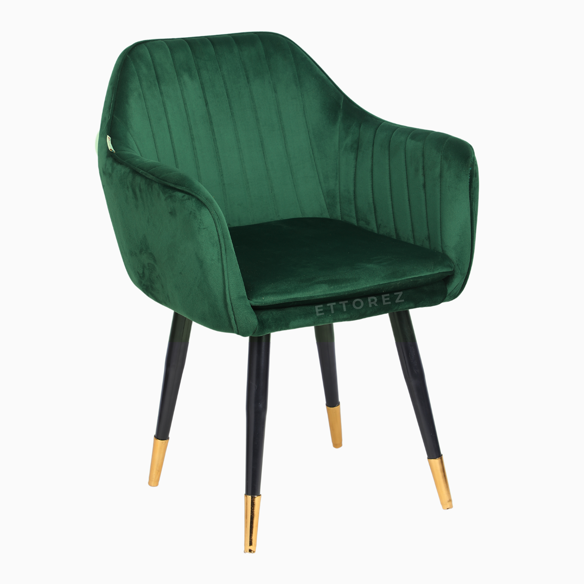 Ettorez LOTUS- Emerald Green Modern/Unique Bedroom Accent Chair