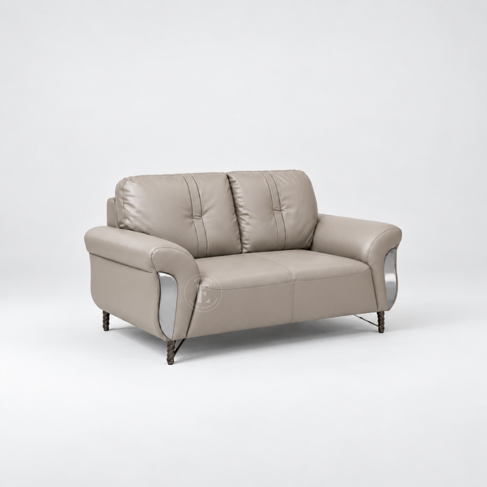 Ettorez HAMILTON Sculpted-Arm Modern Sofa