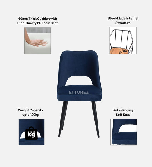 Ettorez Daisy- BLUE Modish Accent Chair