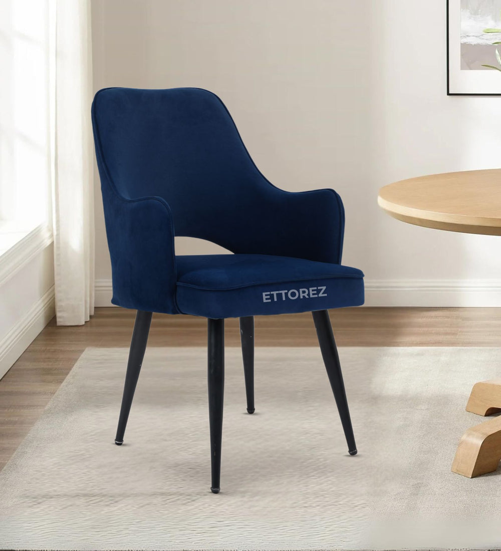 Ettorez ELEGANCE-BLUE Modern/Unique Bedroom Accent Chair