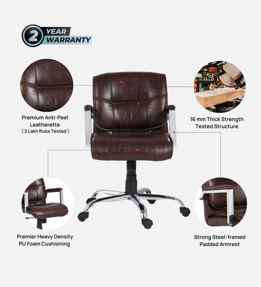 Ettorez  Jade Executive Leatherette Office Chair