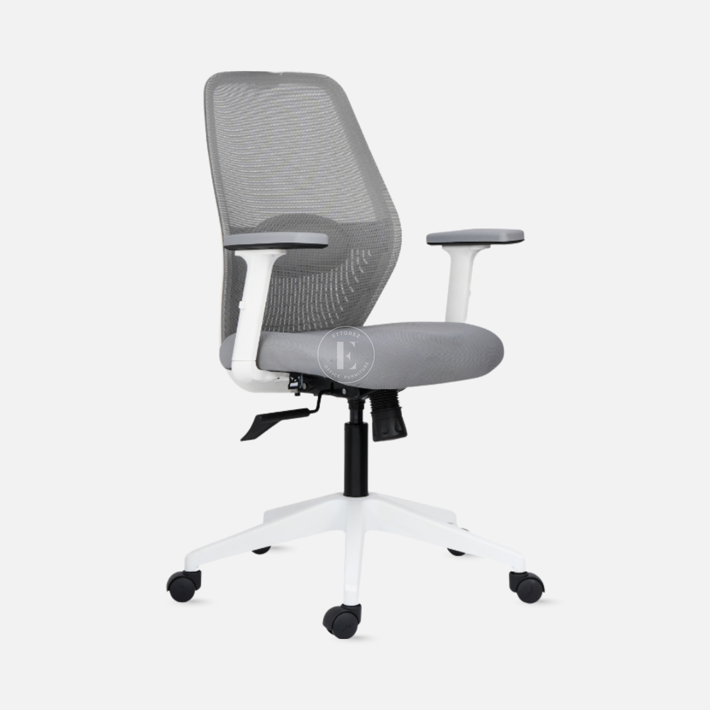 Ettorez Wave mid  Ergonomic Office Chair- Grey