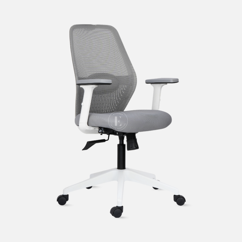 Ettorez Wave mid  Ergonomic Office Chair- Grey