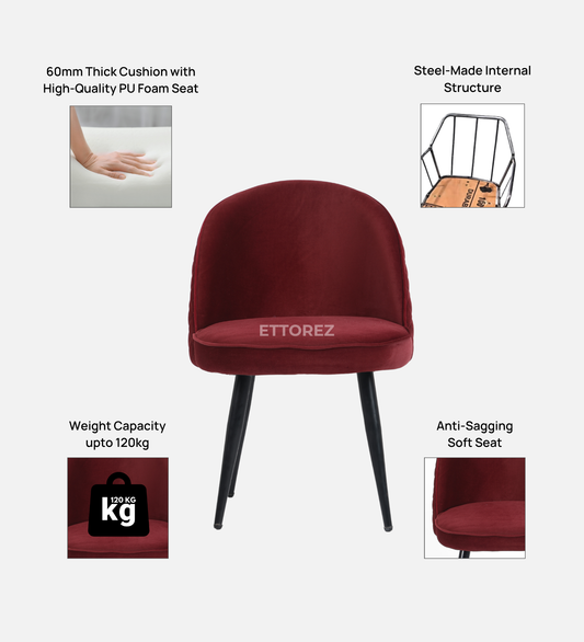 Ettorez IRIS-RUBY RED Lifestyle Accent Chair