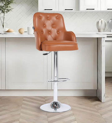 Ettorez Meteor Solid Steel Bar and counter stool Tan