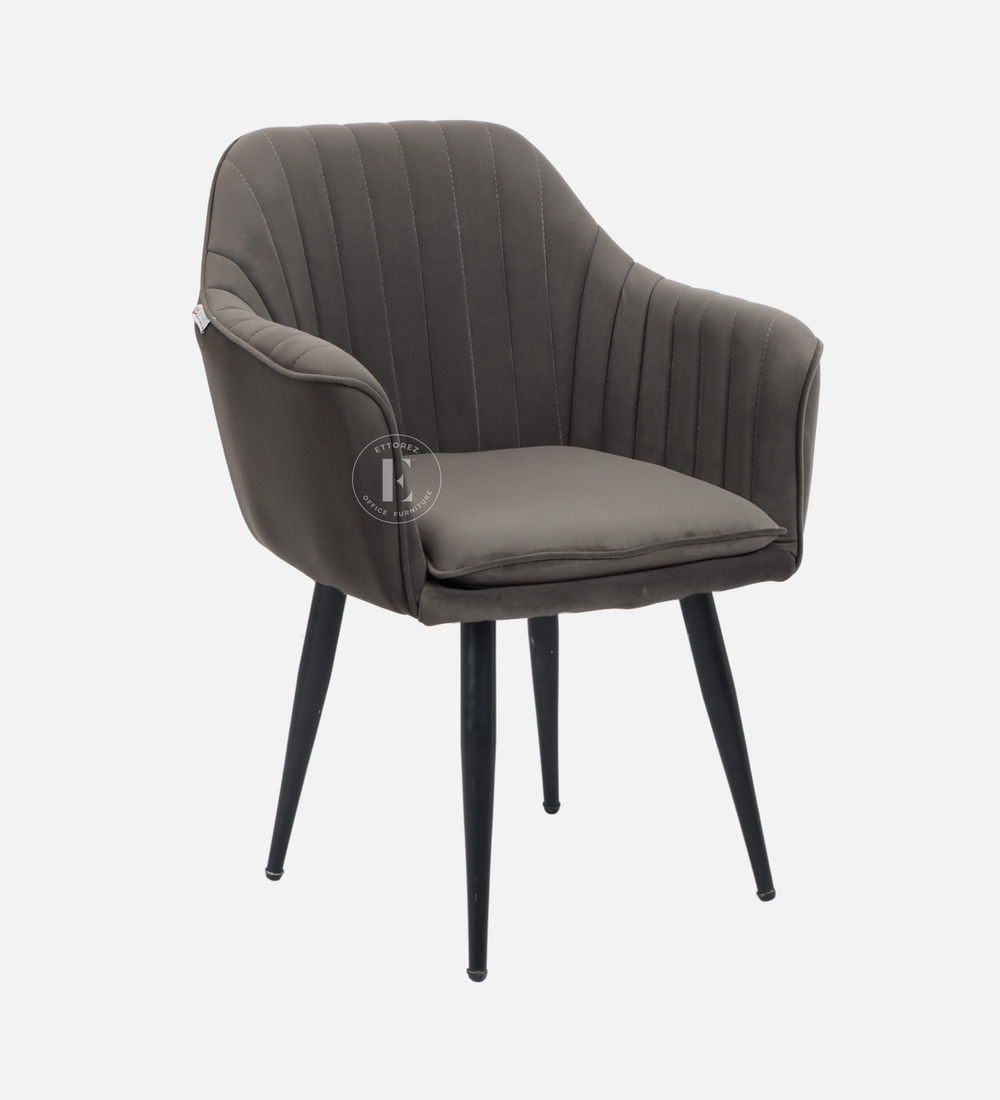 Ettorez LOTUS-ITALIAN GREY Modern/Unique Bedroom Accent Chair