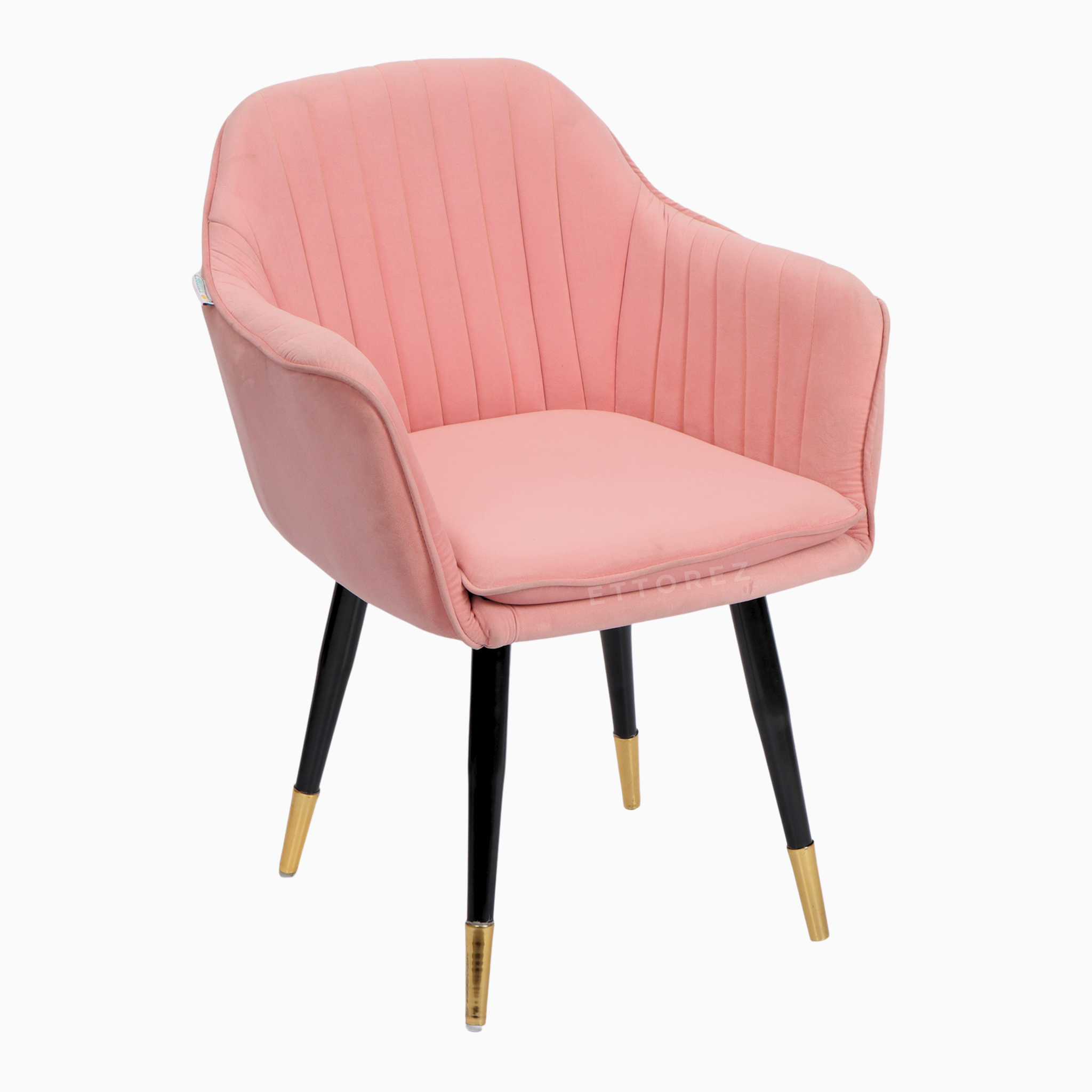 Ettorez LOTUS-SOFT PINK Modern/Unique Bedroom Accent Chair