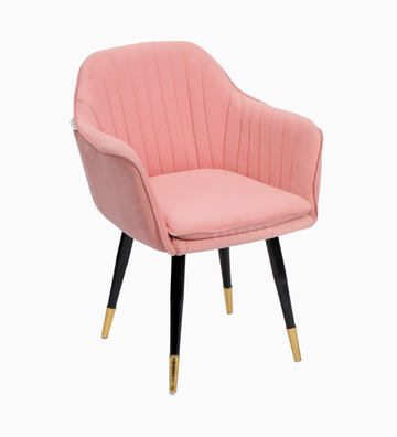 Ettorez LOTUS-SOFT PINK Modern/Unique Bedroom Accent Chair