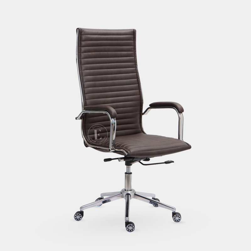 Ettorez DELIGHT-HB Brown Leatherette Director Office Chair