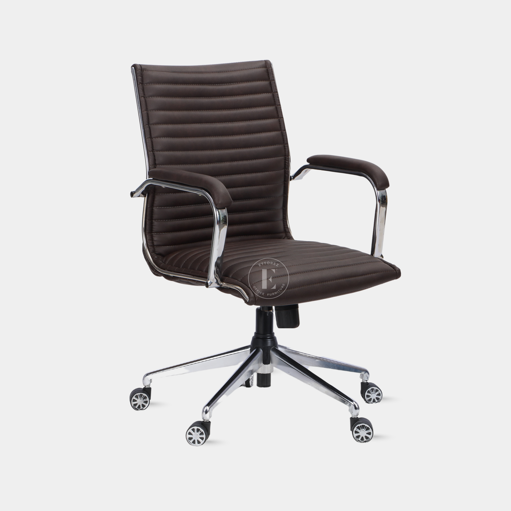 Ettorez DELIGHT-LB Brown Leatherette Director Office Chair