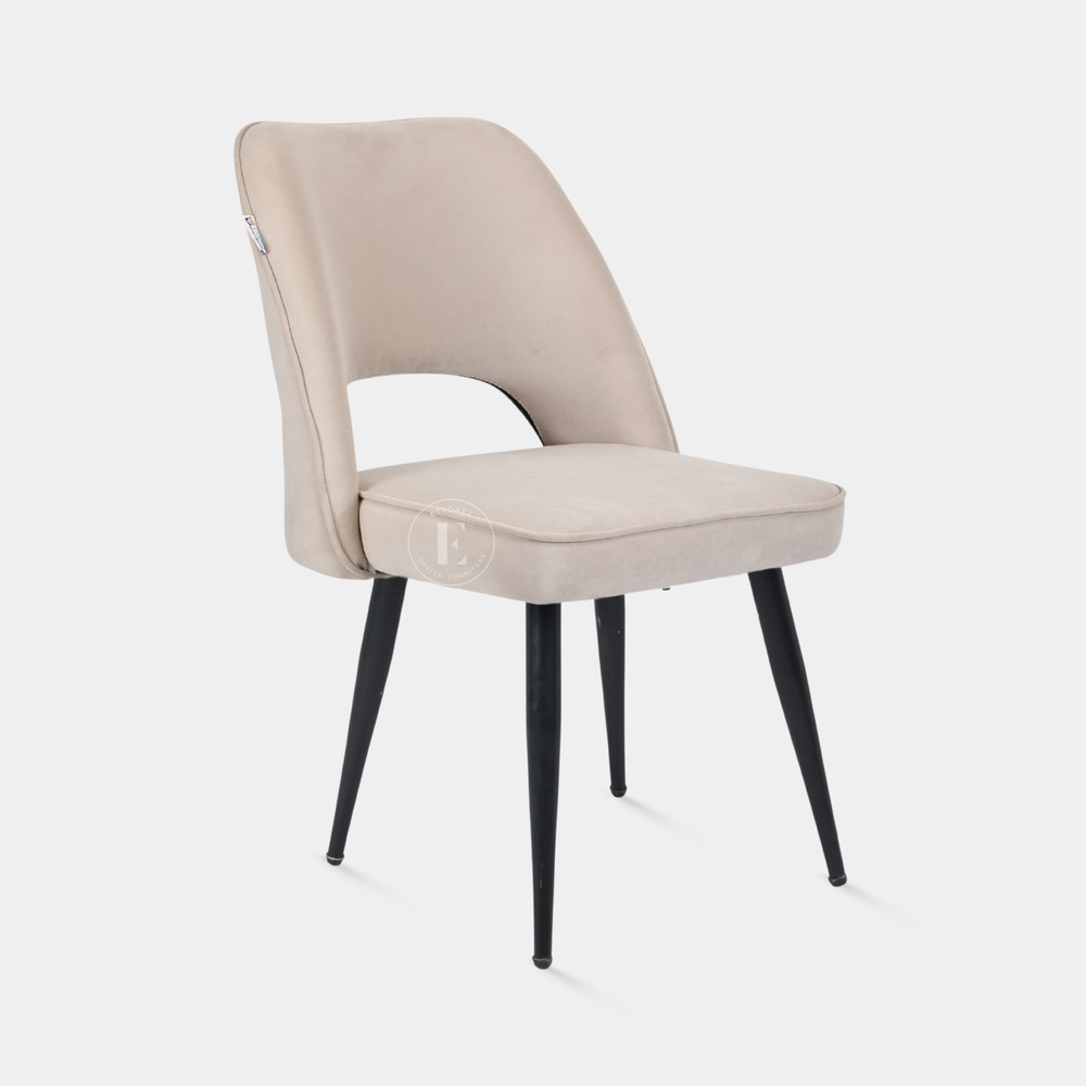 Ettorez Daisy- Beige Modish Accent Chair