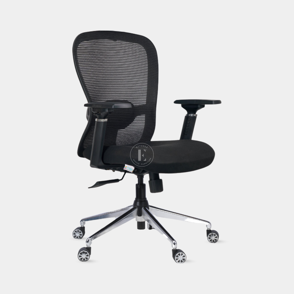 Ettorez HECTOR Mid  Back Mesh Office Chair With Hanger