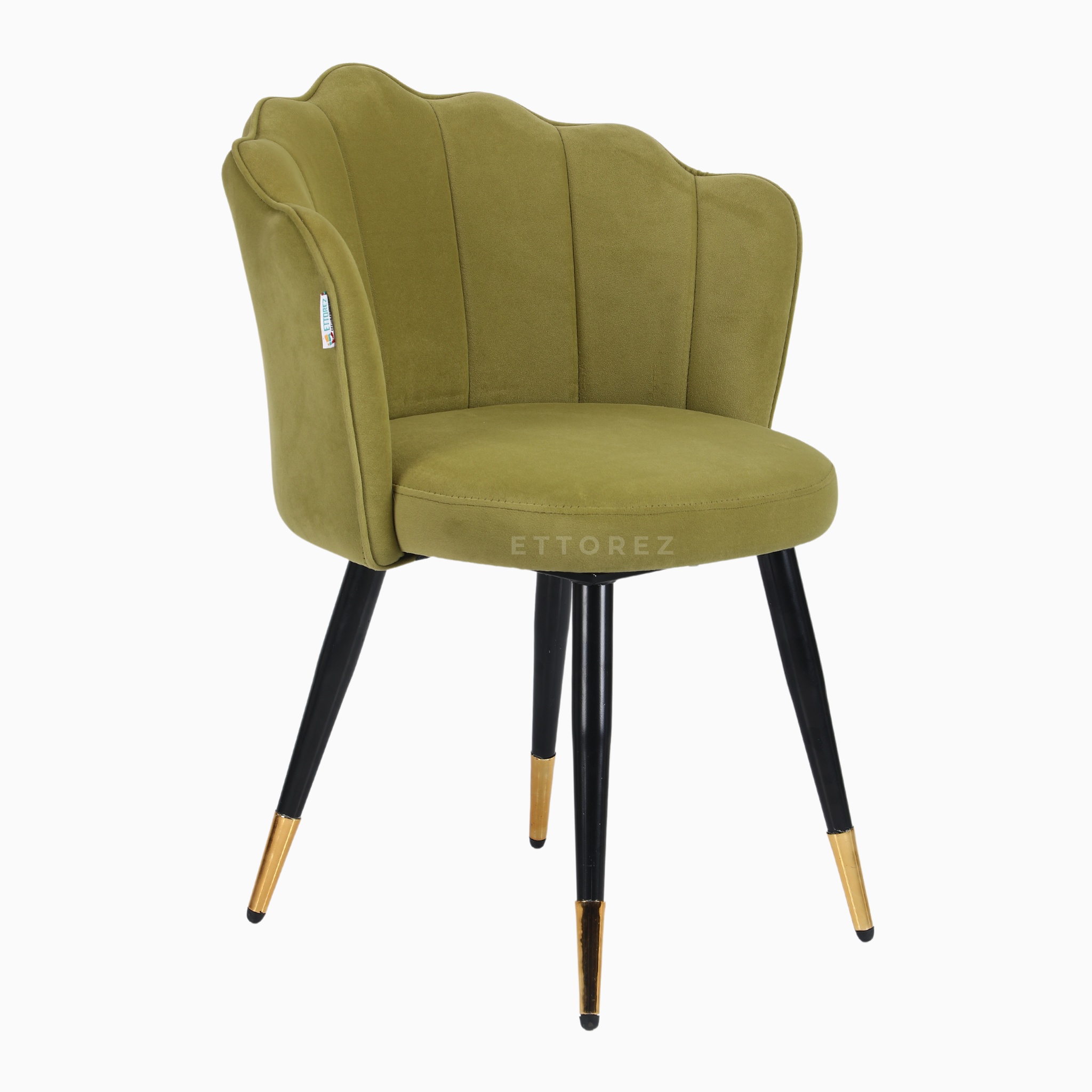 Ettorez BLOOM-OLIVE GREEN Contemporary Accent Chair