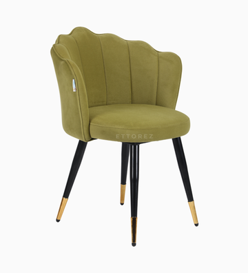 Ettorez BLOOM-OLIVE GREEN Contemporary Accent Chair