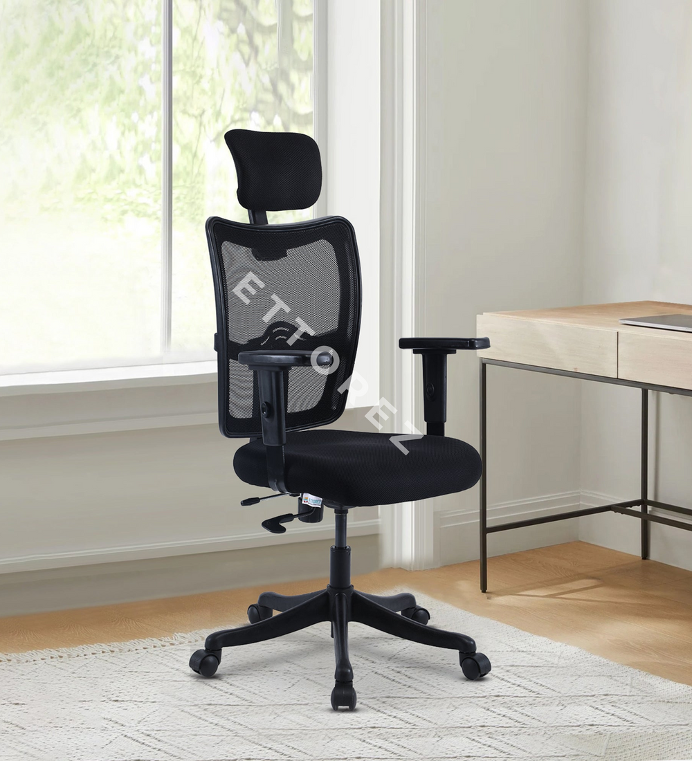 Ettorez CENTURY High Back Mesh Office Chair with Headrest
