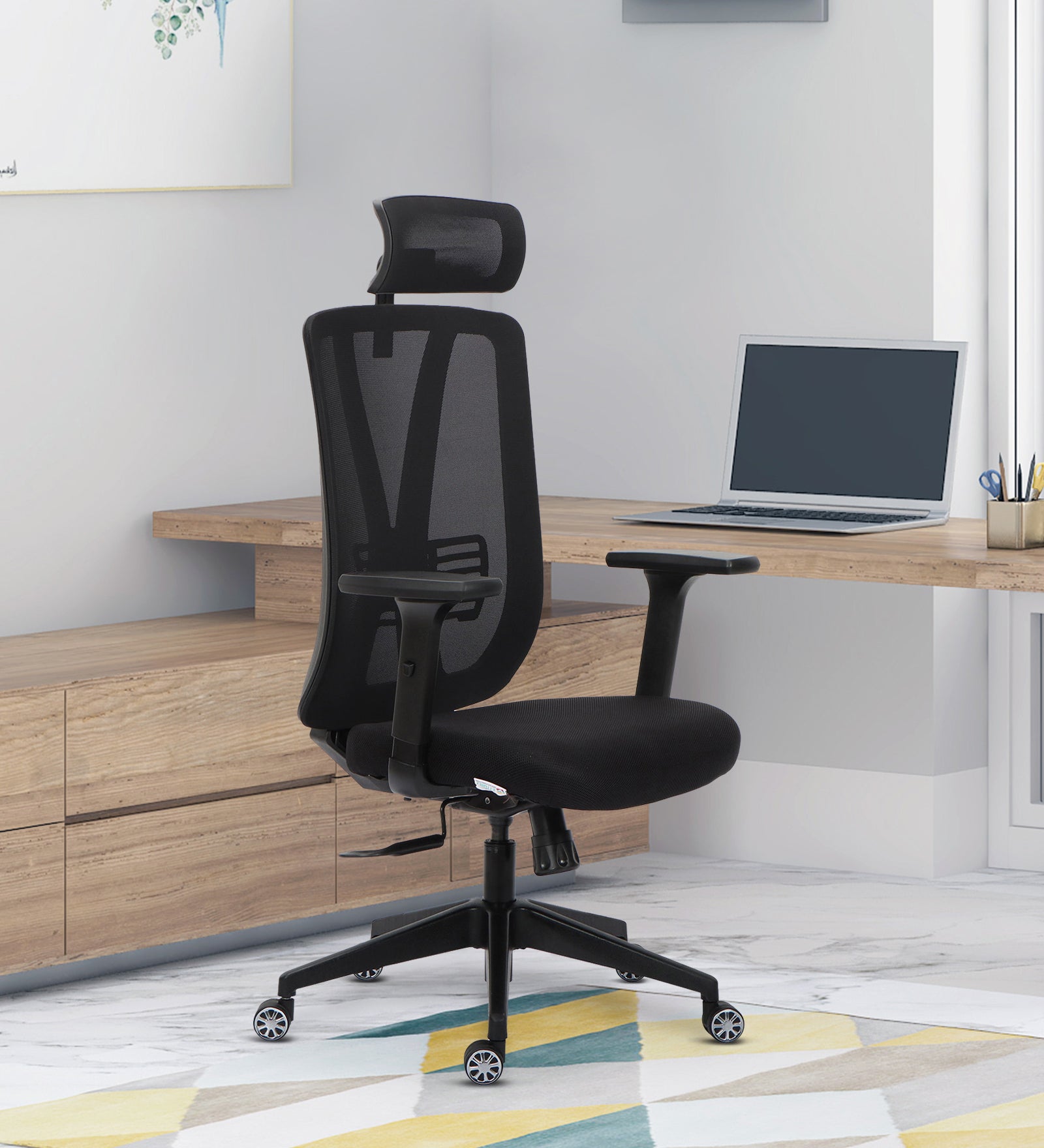 Ettorez ERGO-SPINE BLACK Premium Ergonomic Office Chair