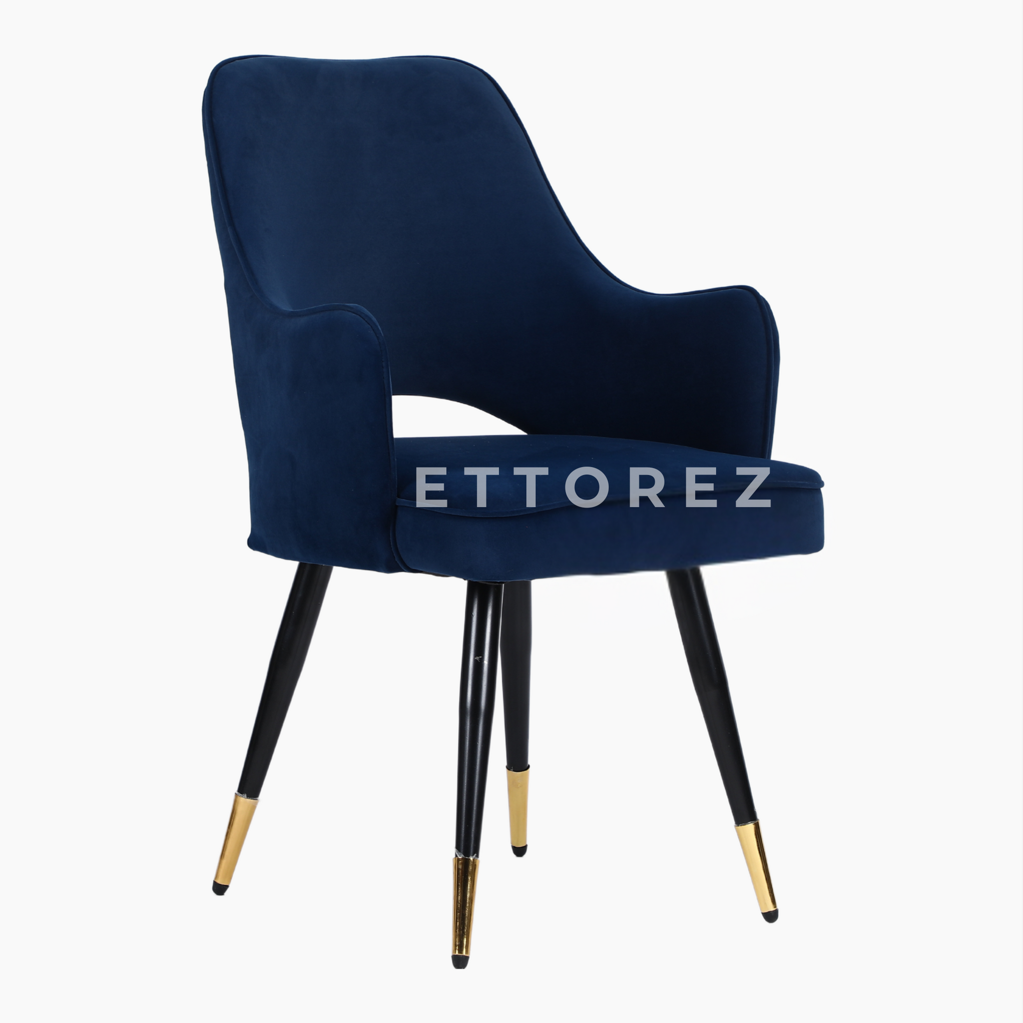 Ettorez ELEGANCE-BLUE Modern/Unique Bedroom Accent Chair