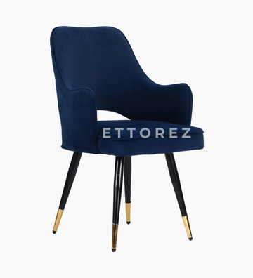 Ettorez ELEGANCE-BLUE Modern/Unique Bedroom Accent Chair