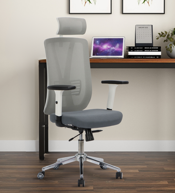 Ettorez ERGO-SPINE WHITE Premium Ergonomic Office Chair