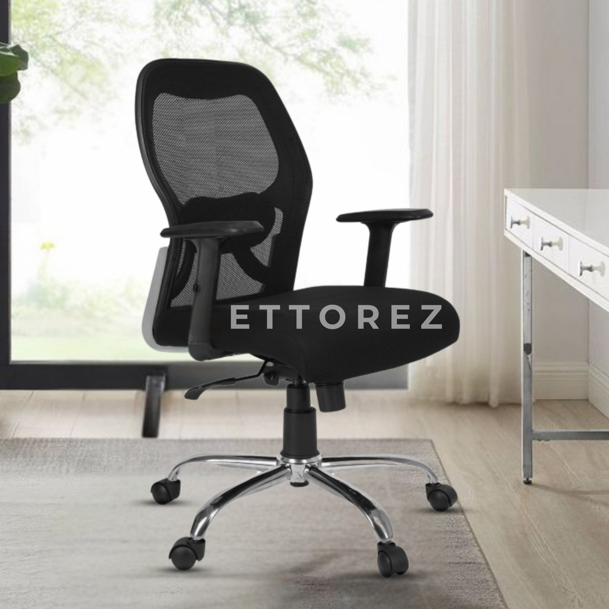 Ettorez MATT NR Mid Back Mesh Office Chair with Lumbar Support