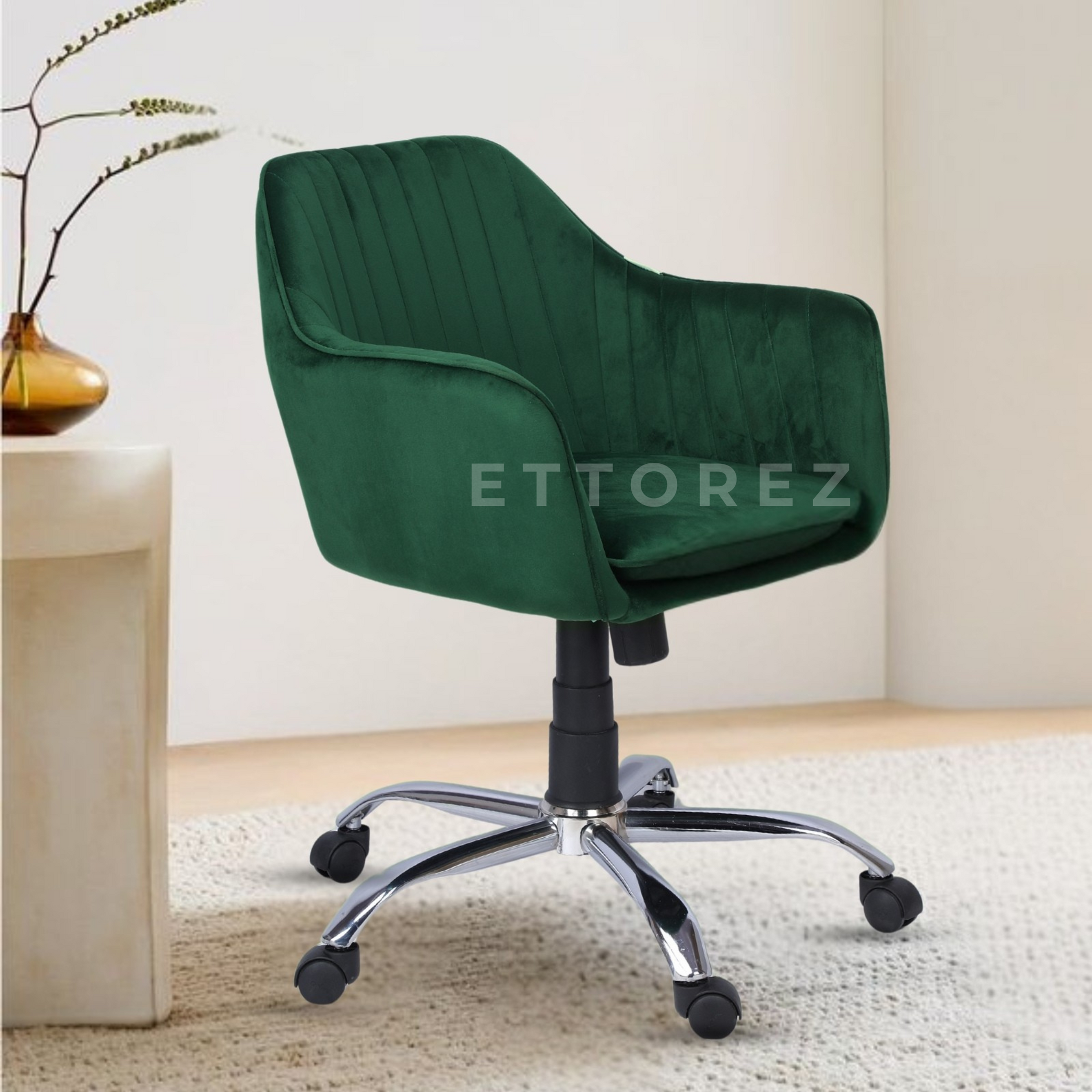 Ettorez Glory Emerald  Modern/Unique Bedroom Office Chair