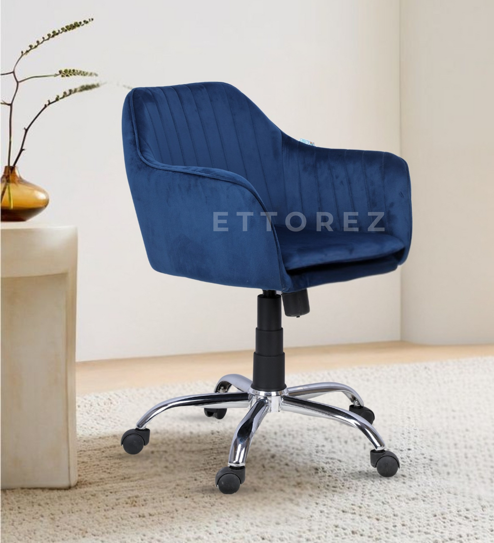 Ettorez Glory Blue Modern/Unique Bedroom Office Chair