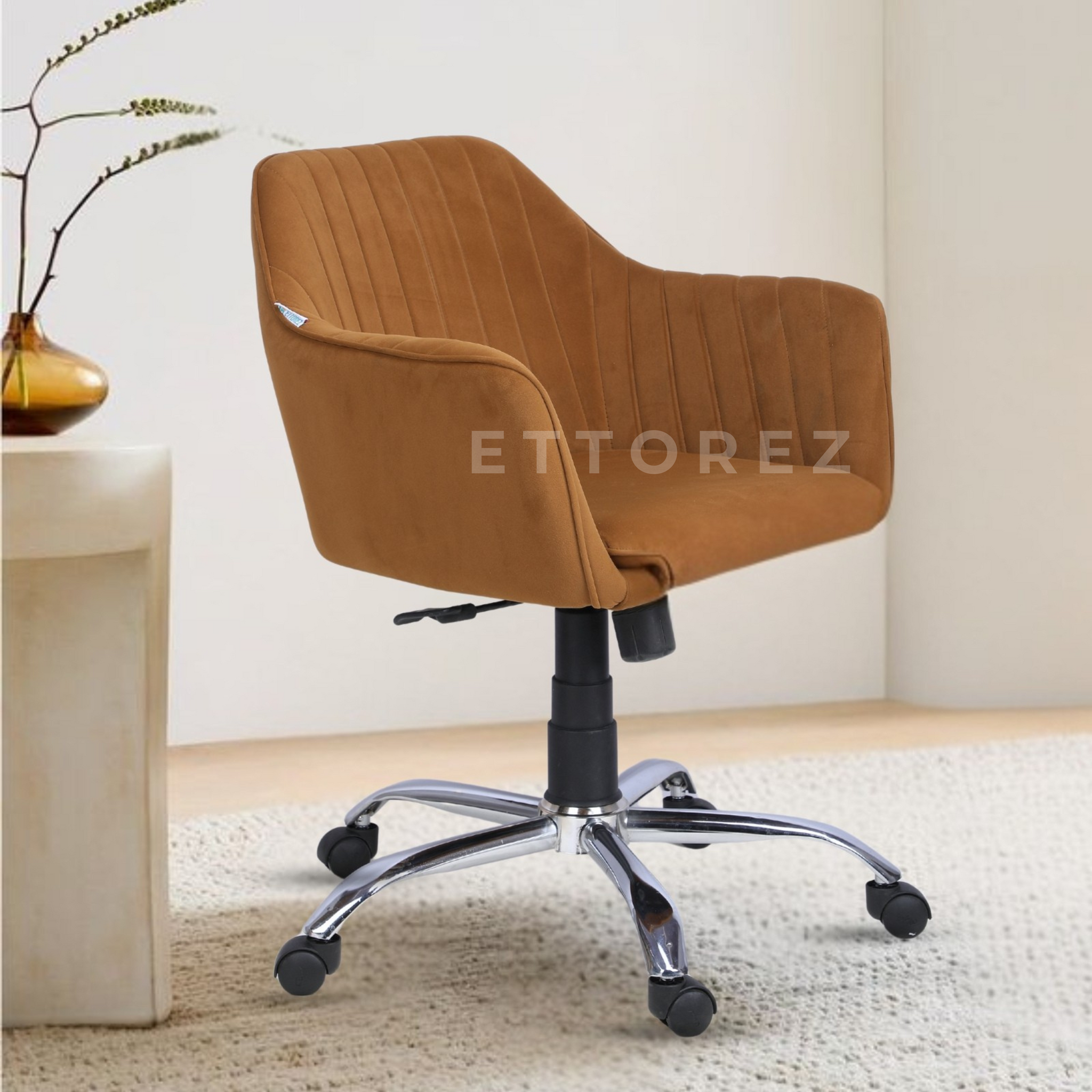 Ettorez Glory Golden Modern/Unique Bedroom Office Chair