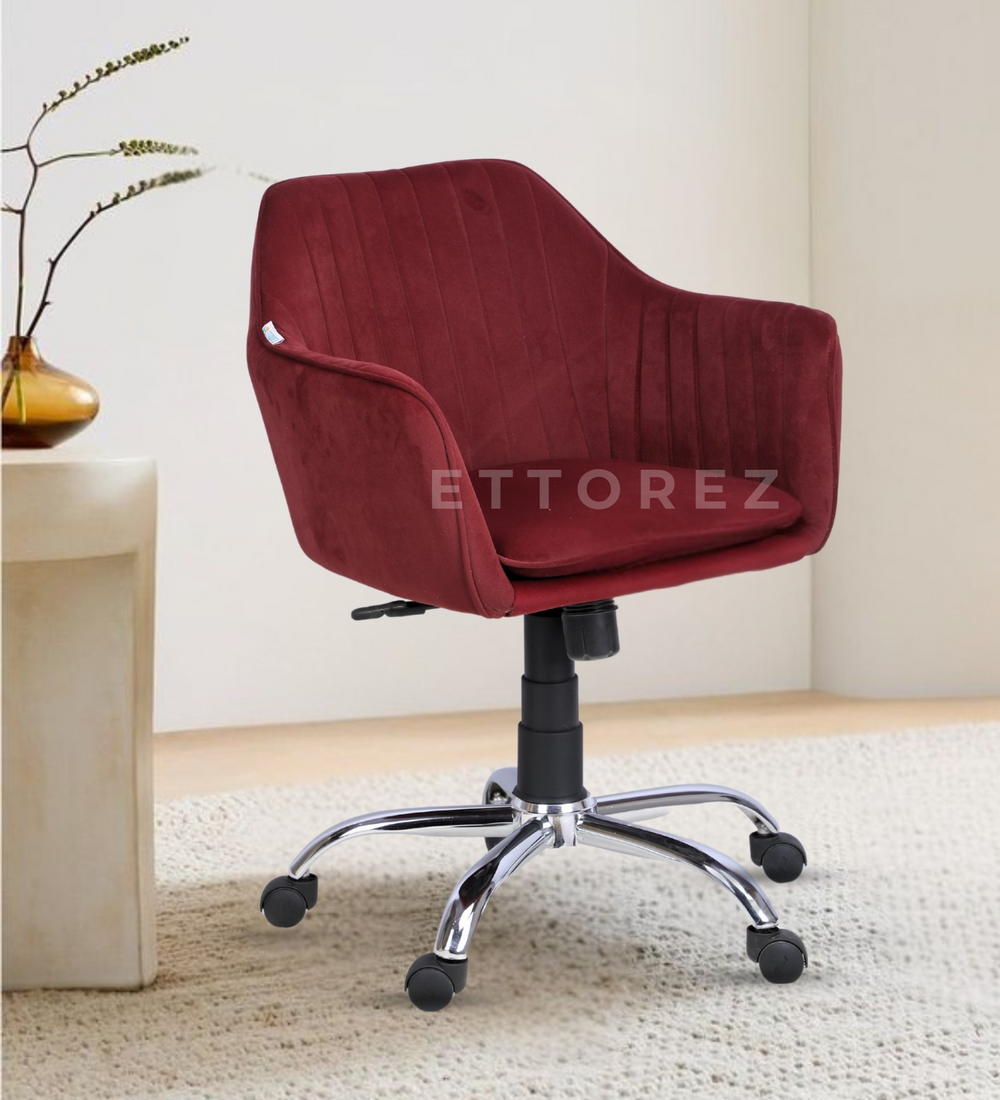 Ettorez Glory  Wine Modern/Unique Bedroom Office Chair