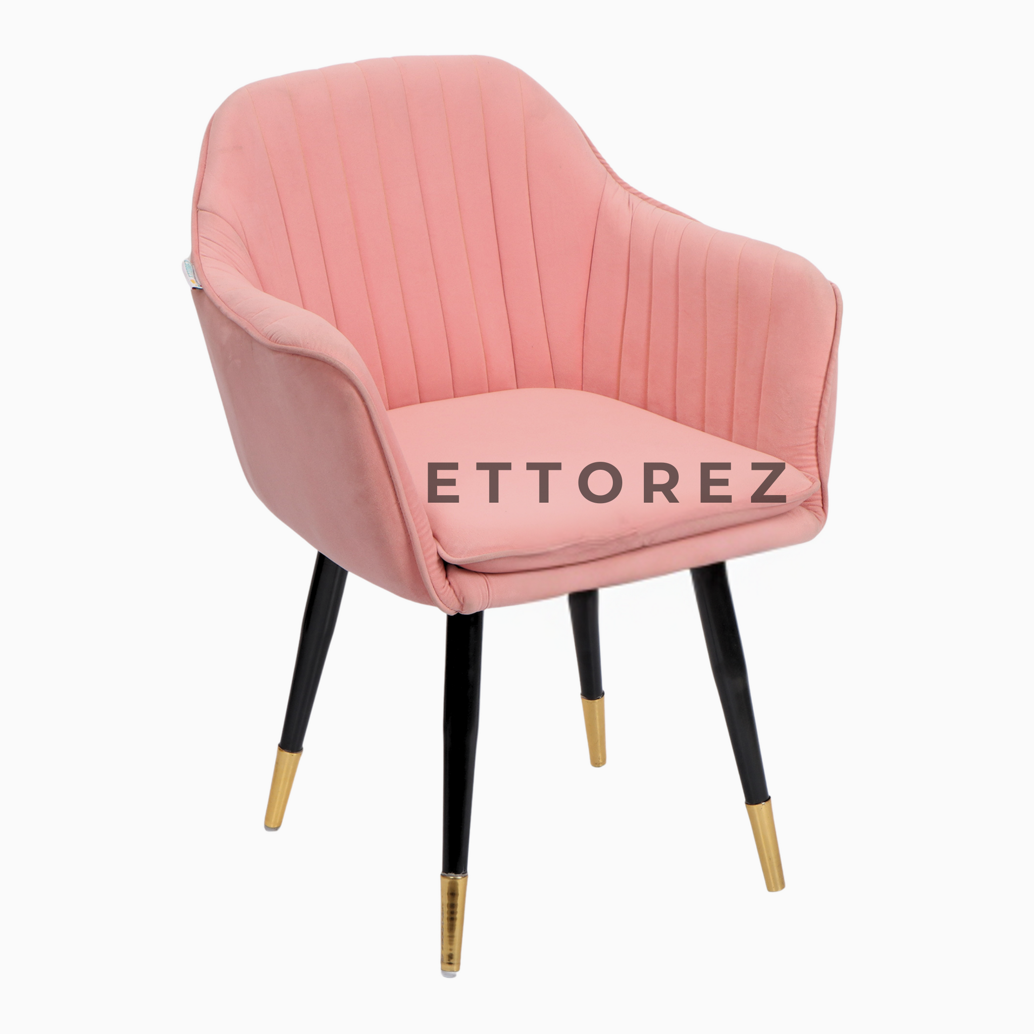 Ettorez LOTUS-SOFT PINK Modern/Unique Bedroom Accent Chair