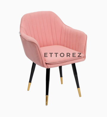 Ettorez LOTUS-SOFT PINK Modern/Unique Bedroom Accent Chair