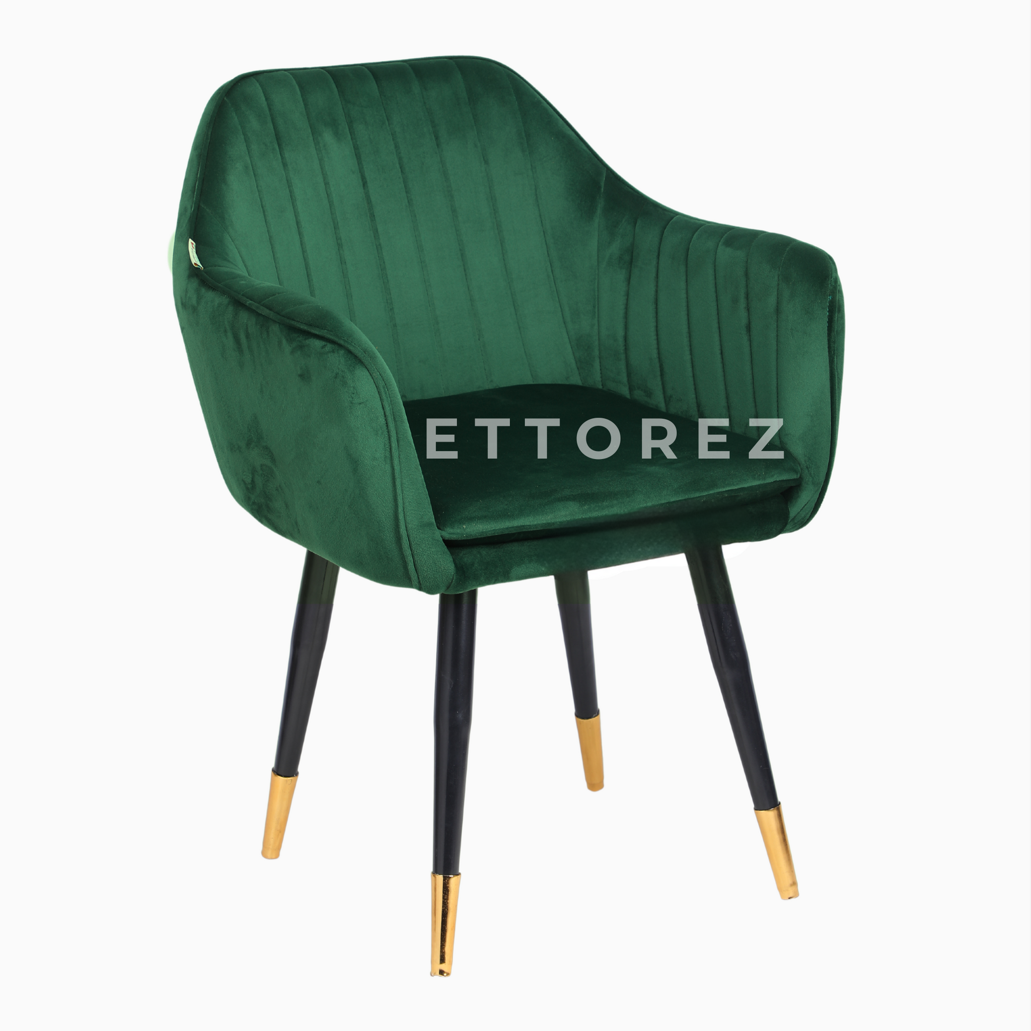 Ettorez LOTUS- Emerald Green Modern/Unique Bedroom Accent Chair